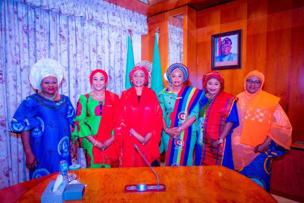 96480 nigerias first lady encourages nigerians amidst challenges meets wives of service chiefs