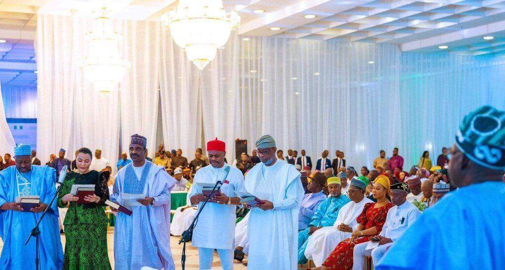 96784 tinubus 48 member cabinet criticized for bloated size says pdp chieftain