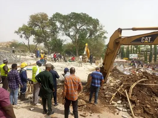 97204 two storey building collapses in abuja 37 people rescued 2 fatalities