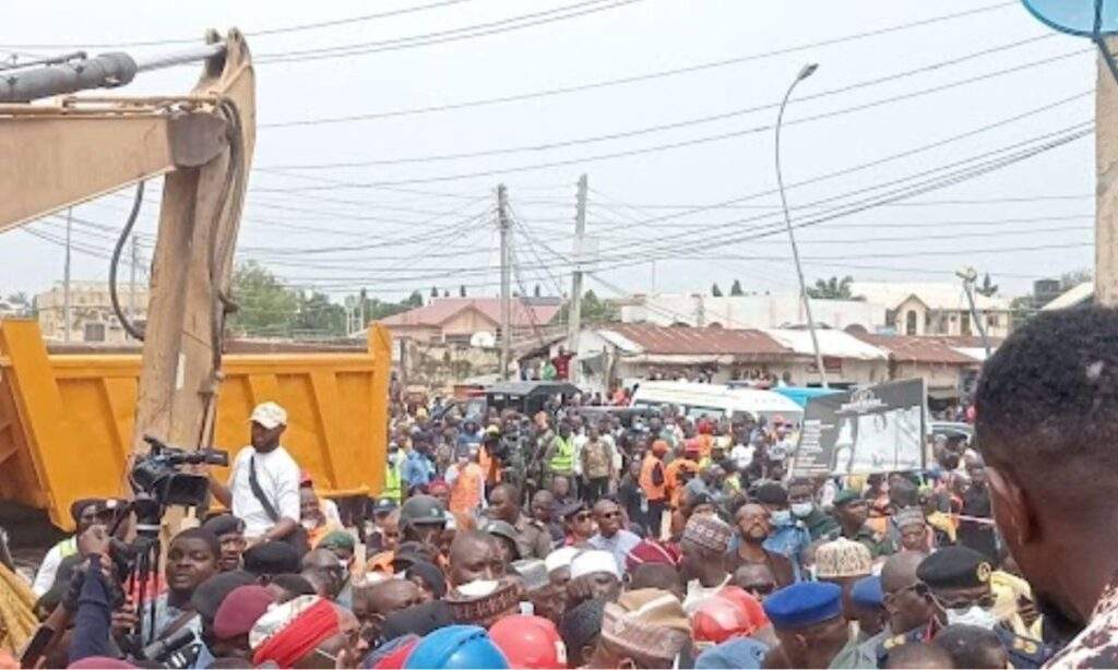 97237 wike visits site of collapsed building in abuja vows to demolish unauthorized structures
