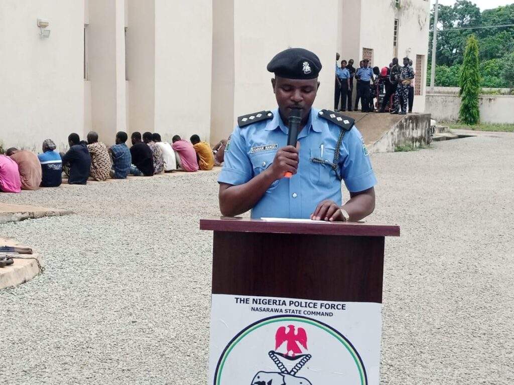 97522 nasarawa state police command parades 19 suspected criminals crime and redemption