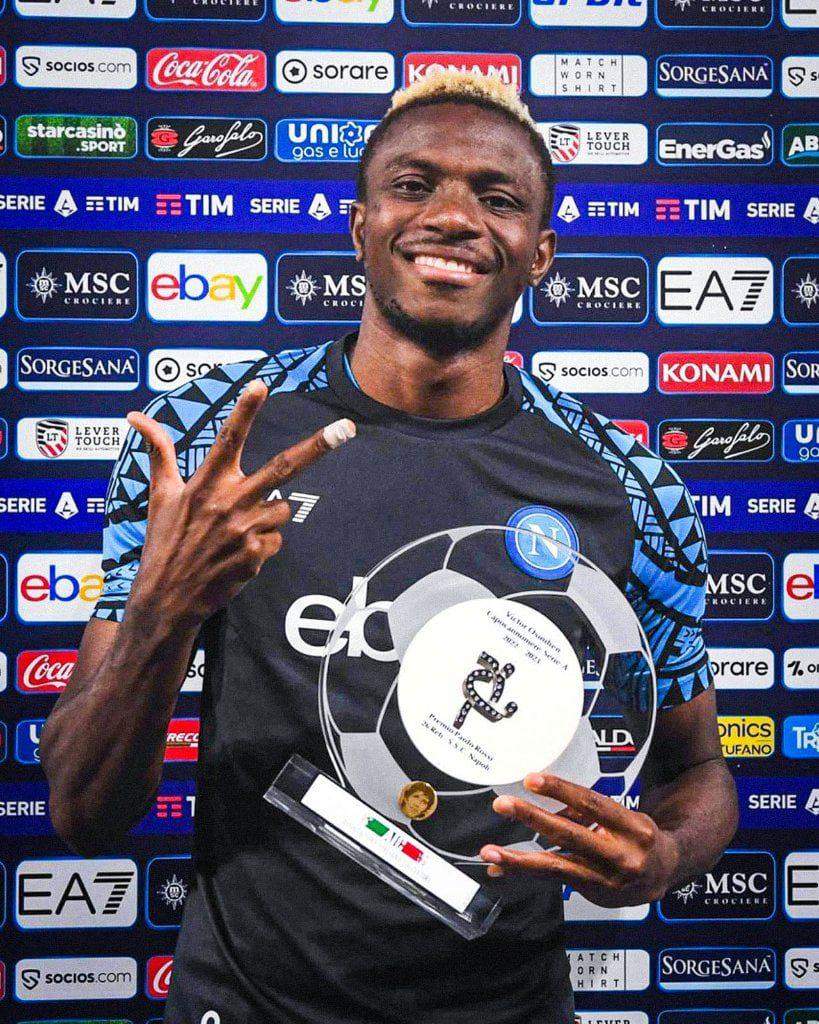 98925 serie a napolis victor osimhen clinches paolo rossi award as top scorer