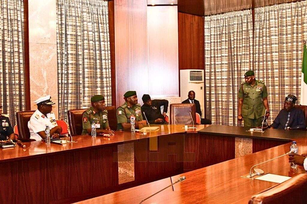 101586 g 20 summit president tinubu meets with service chiefs 101586 g 20 summit president tinubu meets with service chiefs