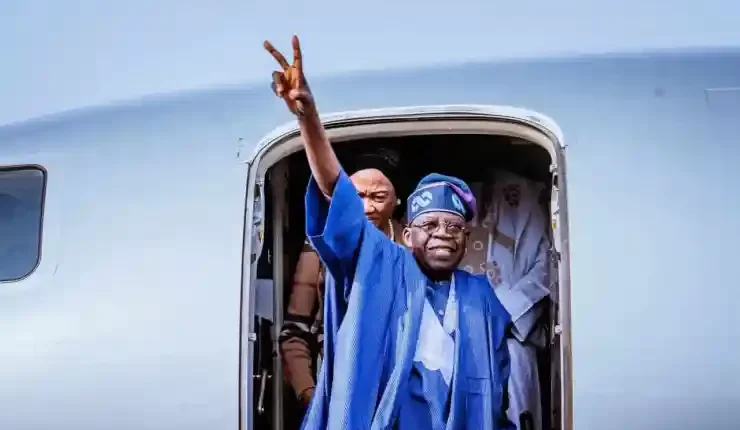 101918 nigerian president arrives india ahead of g20 summit