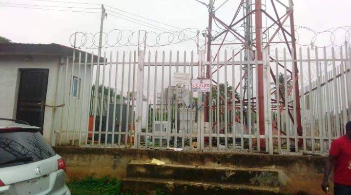 101925 oyo seals commercial banks telecom masts over non payment of tax photos
