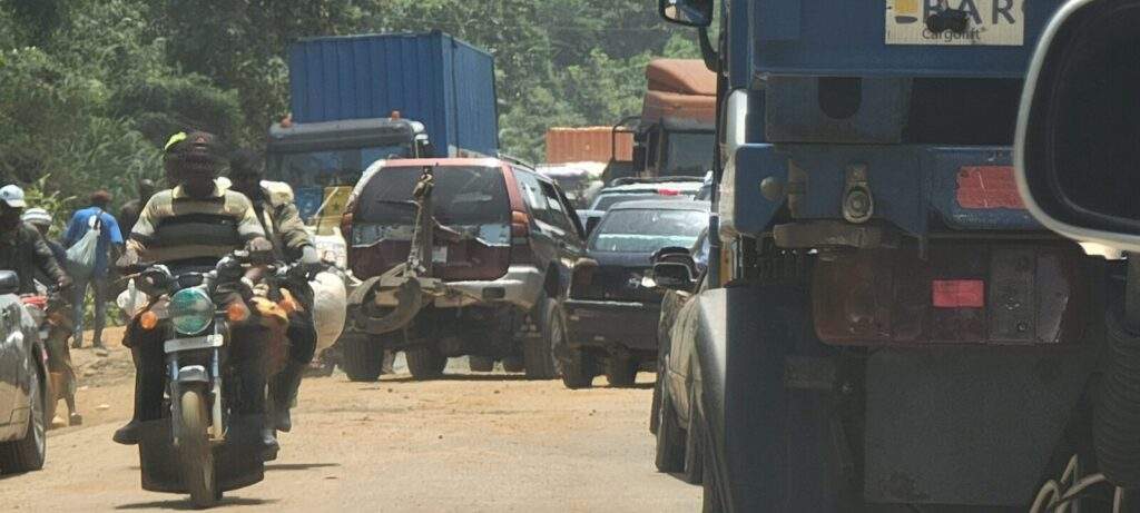 104036 travellers stranded at failed portion of ondo akure highway