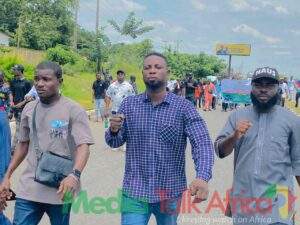 109750 ogun students protest against oou vice chancellors handling of sug election