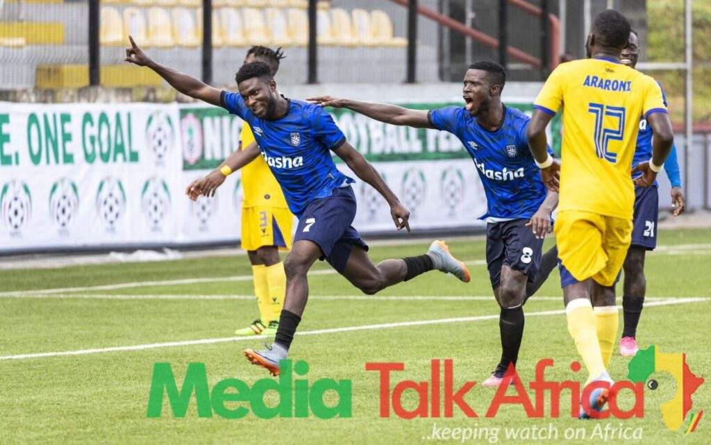 112327 sporting lagos shine bright in npfl debut defeat gombe united