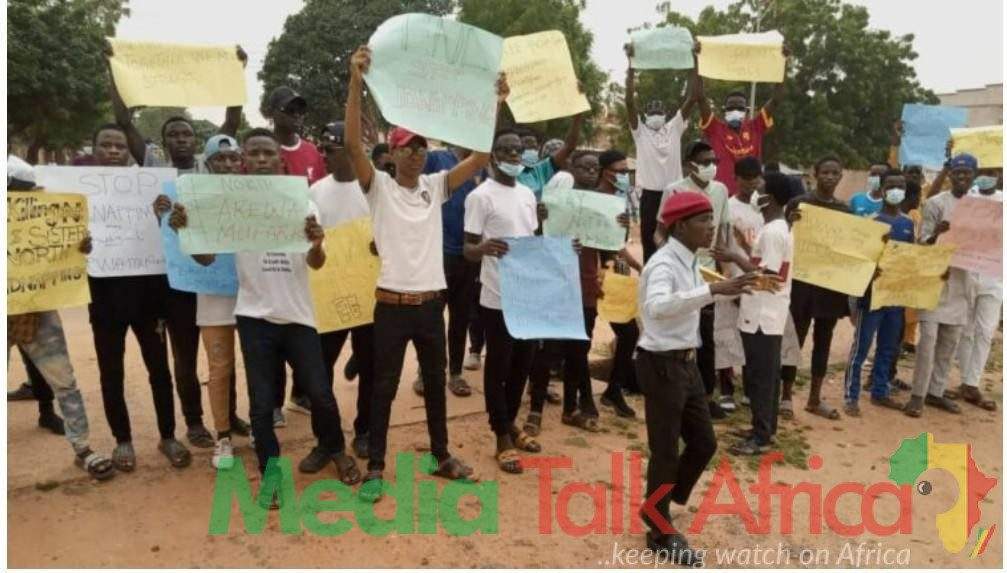 112871 yobe youths protest rising cases of rape kidnapping others in northern nigeria