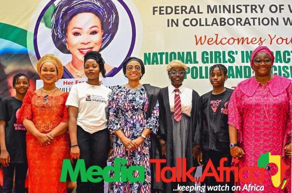 116762 nigerias first lady celebrates girl child