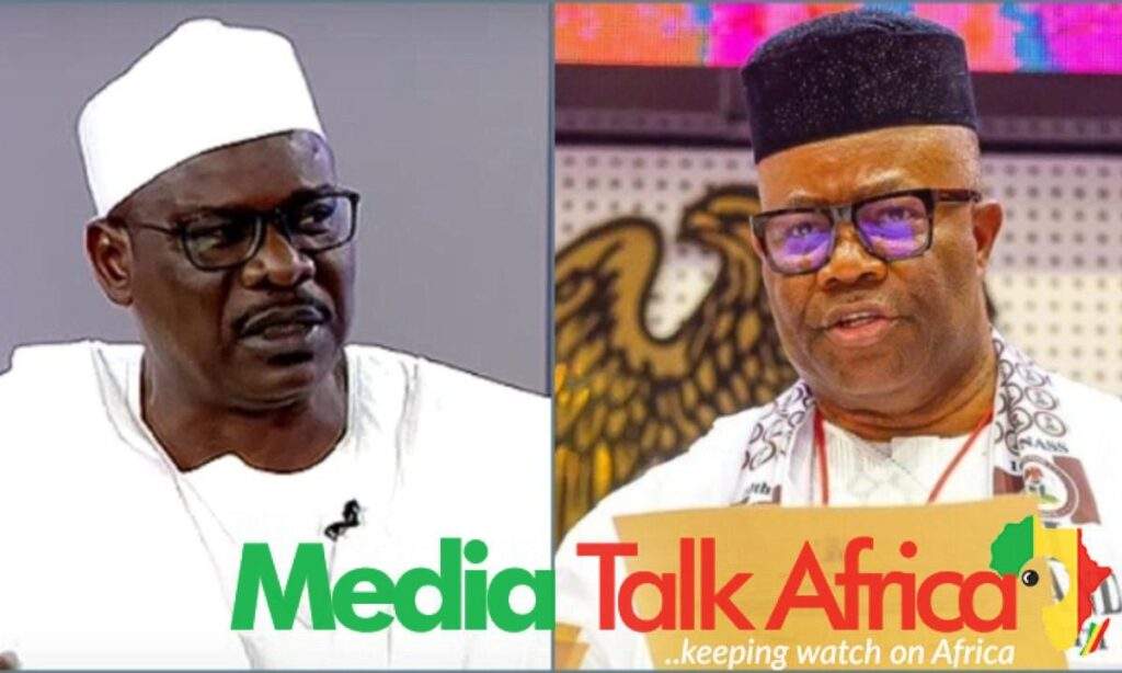 119281 drama in senate as akpabio ndume clash over nigeria benin border motion