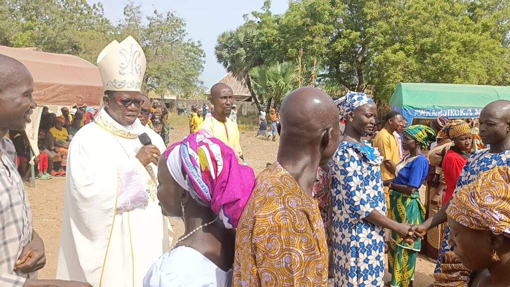 130837 catholic bishop conducts mass wedding for 30 couples in niger state