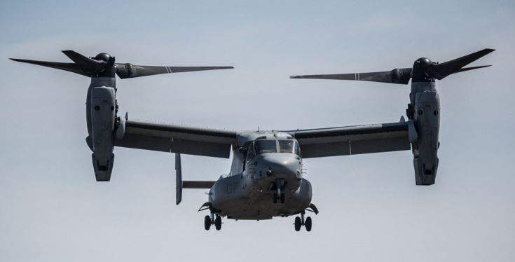 134313 us military osprey aircraft crashes off japans coast with eight crew members onboard