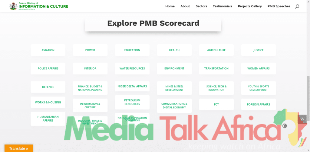 PMB SCORECARD Unfolding President Buhari s Projects