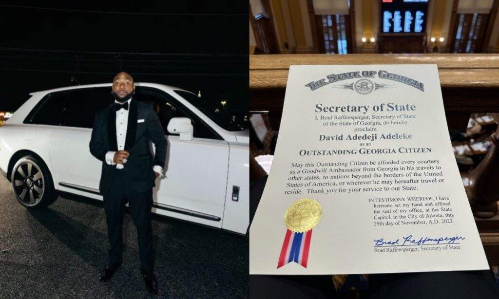 135275 davido afrobeats sensation honored as outstanding citizen by us state of georgia 135275 davido afrobeats sensation honored as outstanding citizen by us state of georgia