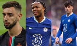EPL Bruno Fernandes Havertz Sterling 27 players facing suspension