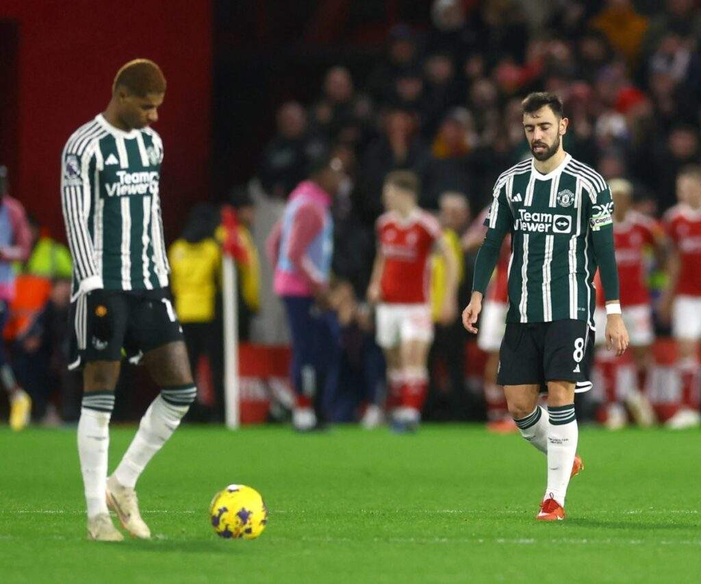 EPL Man Utd end 2023 with 2 1 defeat at Nottingham