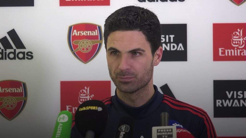EPL What Arteta said about Rayas two errors in 4 3