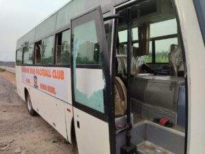 Hoodlums attack Sunshine Stars team bus kill bus boy