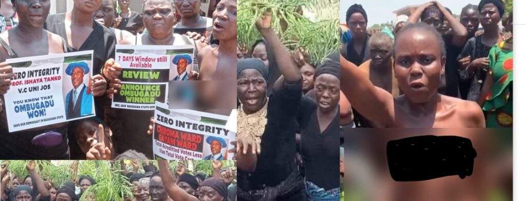 Nasarawa Woman shot while protesting naked against Sules Supreme Court