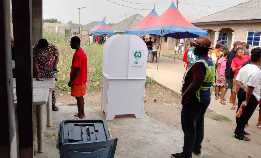 1706954969 Voting ongoing at polling unit 9