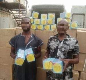 1707048868 Lagos Police Arrest Two With 70 Cartons Of Expired Drugs 300x280
