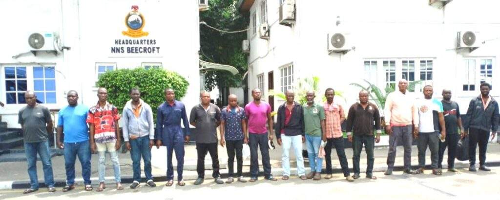 EFCC grills 16 suspected oil thieves vessel in Lagos — Daily Nigerian