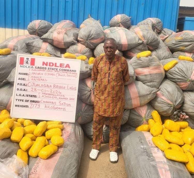 NDLEA intercepts 145 tons of Ghanaian Loud in Lagos —