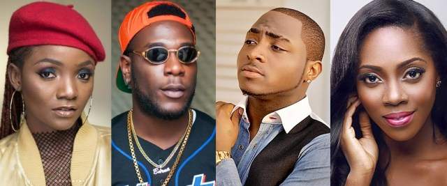 Nigerians react as Davido Burna Boy others miss out —