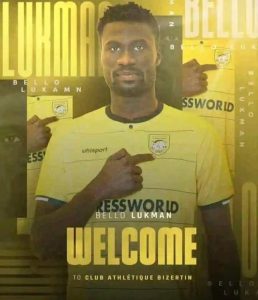 Tunisian Outfit Club Athletique Bizertin Unveils Bello Lukman 258x300