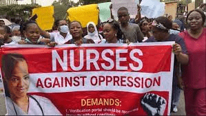 nurses protest