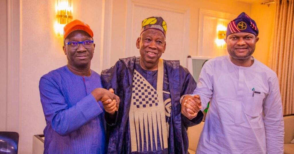 APC National Chairman Presents Dennis Idahosa as Edo Deputy Governorship