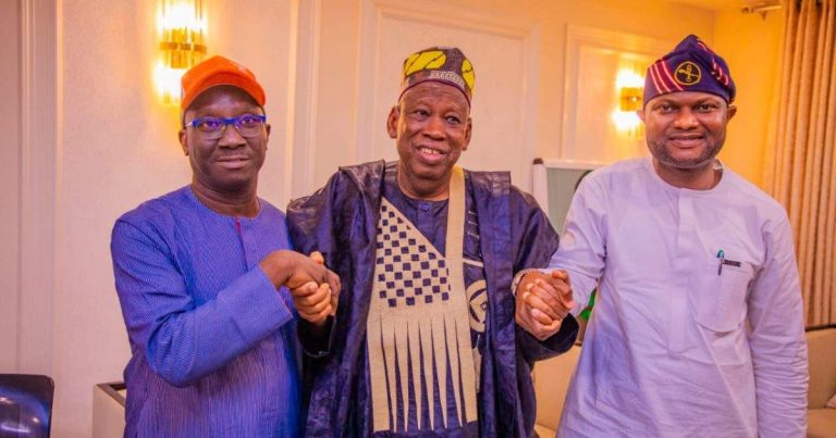 APC National Chairman Presents Dennis Idahosa as Edo Deputy Governorship