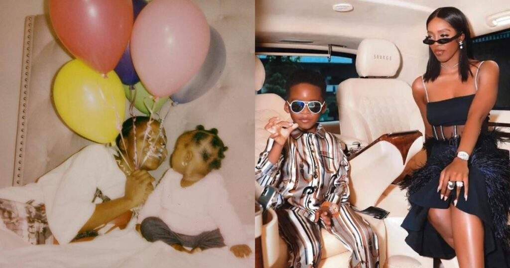 Celebrating Nigerian Celebrity Mother Child Relationships Tiwa Savage Tonto Dikeh Iyabo