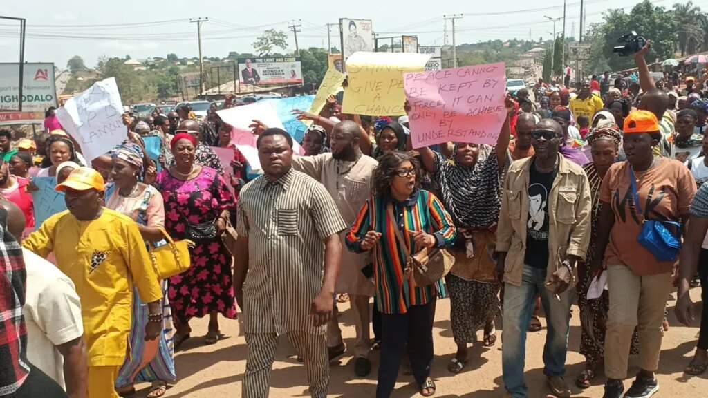 Edo North PDP Protest Against Impeachment of Deputy Governor Shaibu