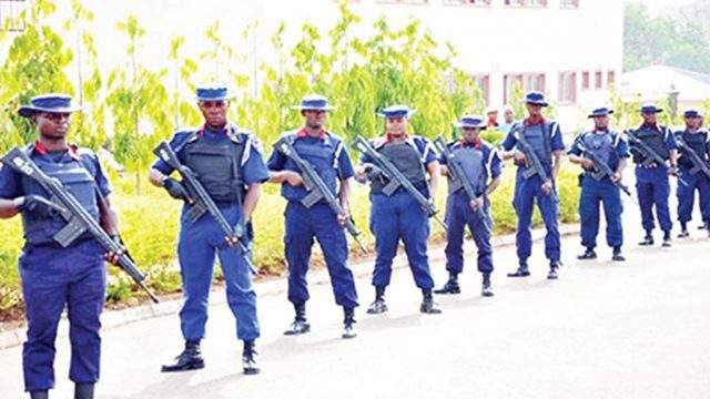 NSCDC Arrests Seven Suspects for Railway Track Vandalism in Plateau