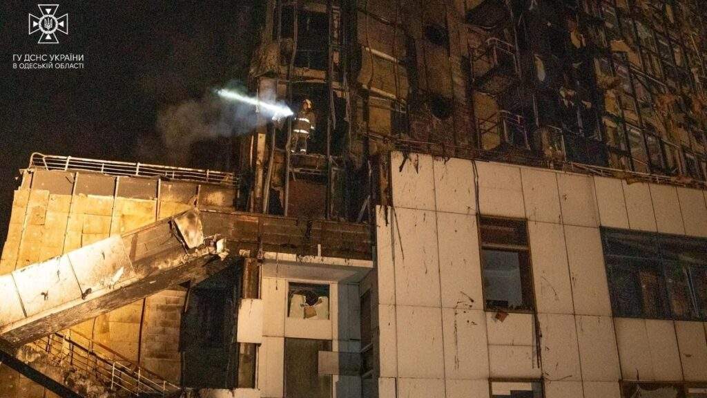Russian Air Assault Causes Emergency Power Outages in Odesa Ukraine