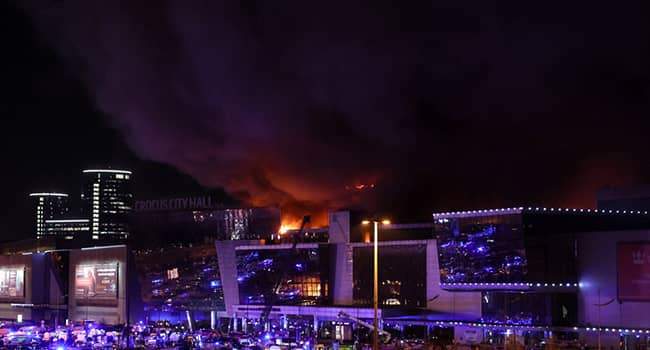 Terrorist Attack at Crocus City Hall in Moscow Claims 93