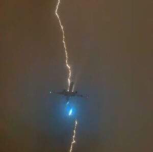 Viral Video Lightning Strikes Plane Mid Flight With 400 Passengers 300x298