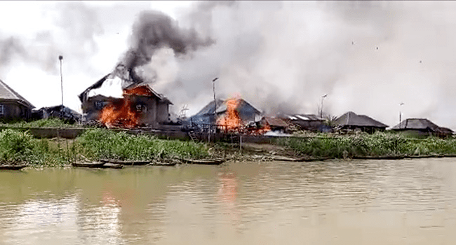 burnt village