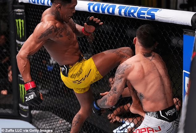 knee to jaw
