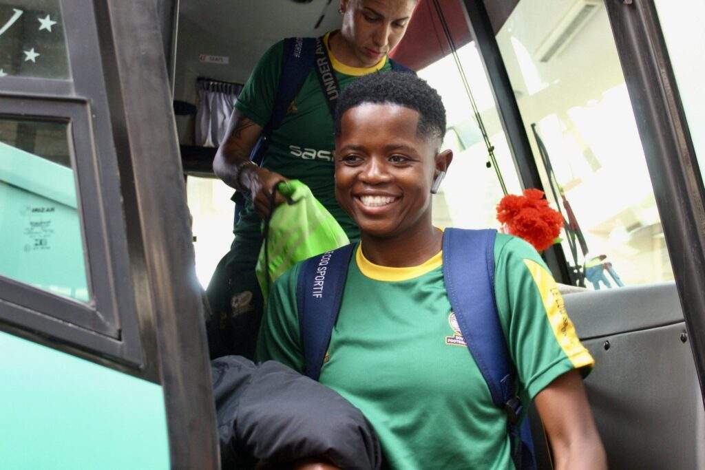 Banyana Banyana Arrive in Abuja for 2024 Olympic Qualifier Against