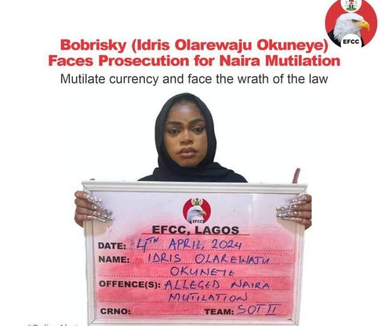 Bobrisky Convicted of Naira Abuse Guilty Plea Leads to EFCC
