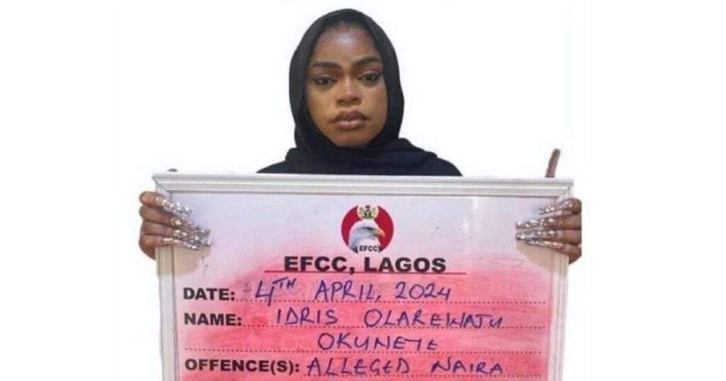 Bobrisky Sentenced to Six Months in Jail for Naira Mutilation