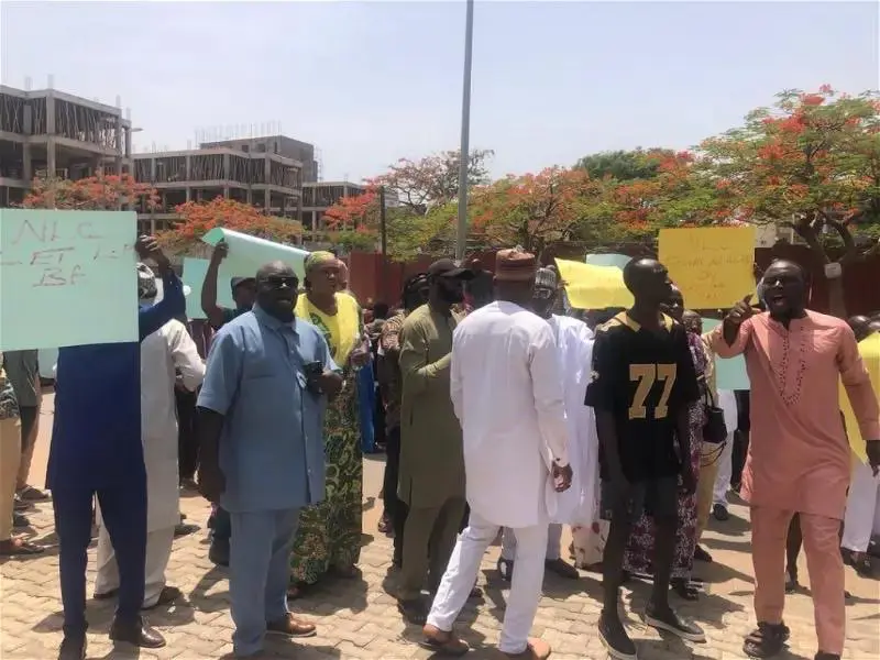 Labour Party Factional Chairman Supporters Protest NLC Meddling