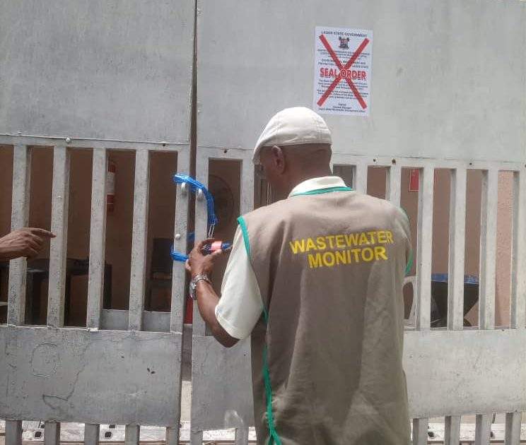 Lagos State Wastewater Management Office Seals Church for Environmental Pollution