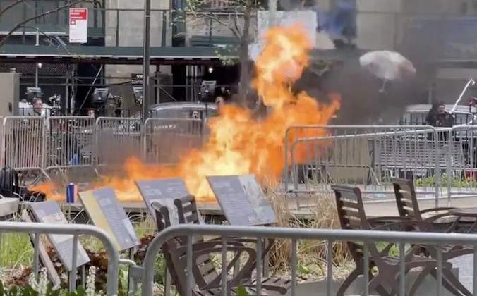 Man Sets Himself on Fire in New York Park During