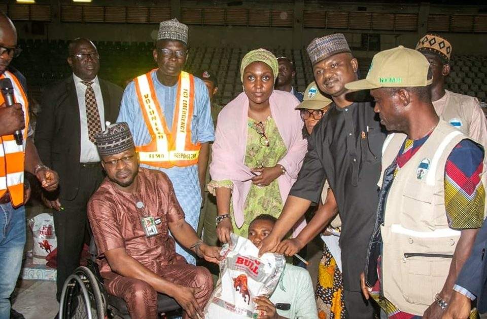 NEMA Distributes Relief Items to Residents with Disabilities After Fire