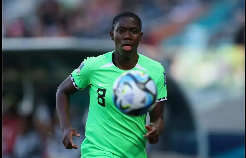 Super Falcons Forward Oshoala to Arrive at Camp Ahead of