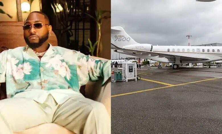 davido plane